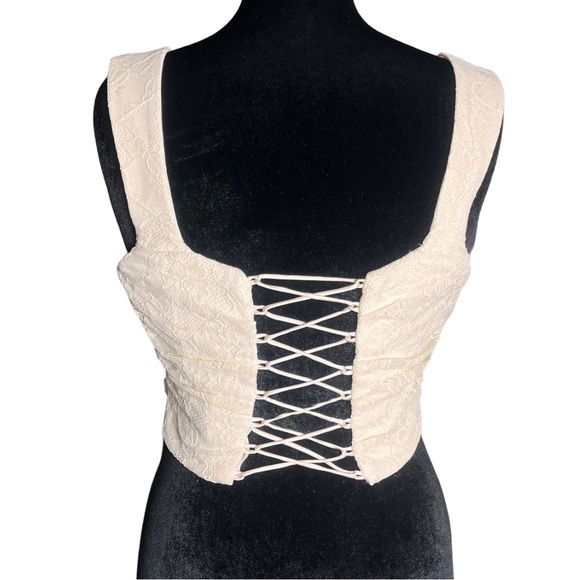 NWOT House of CB ‘Una' Vintage Cream Lace Corset- L (BIGGER/PLUS CUP) *145 - Picture 5 of 8